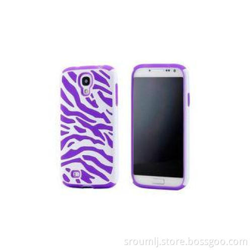 Zebra Hard PC Phone Cases For SamSung Galaxy S4 i9500 , Pur